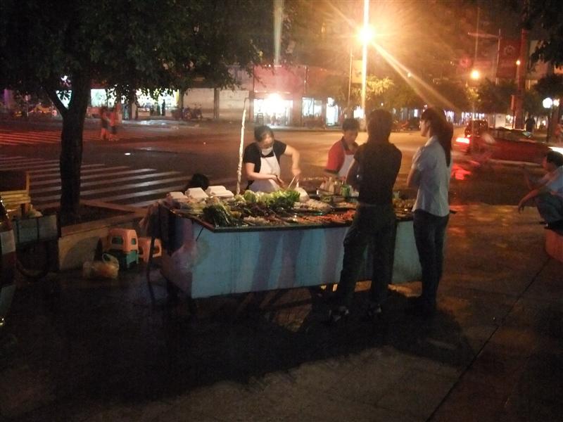 Nearby food stall