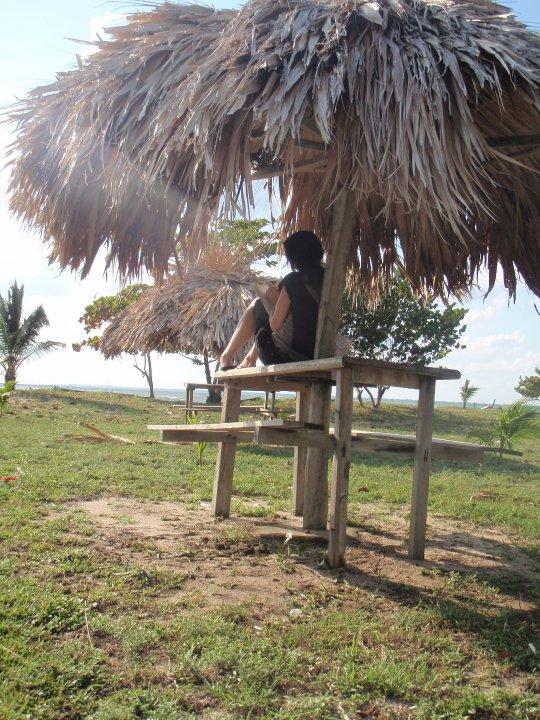 Sneakin some sun and writing in Trujillo