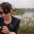 Smilin in the rain whilst hitchhikin