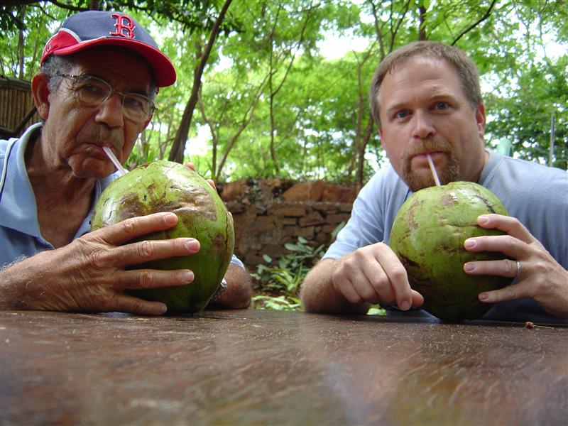 Enjoying some natural drink w/ my buddy Martian