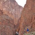 Hiking through Todra Gorge
