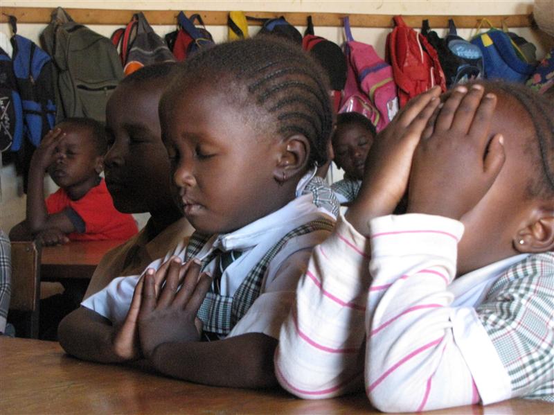 Sweet children praying!