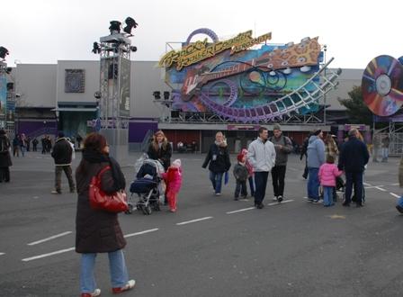one of the roller coaster rides at the park, it was ok...