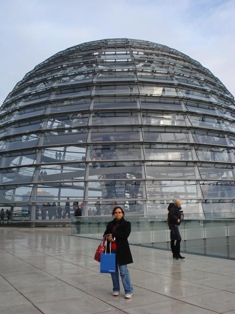 the Glass Dome and little big me at the foreground