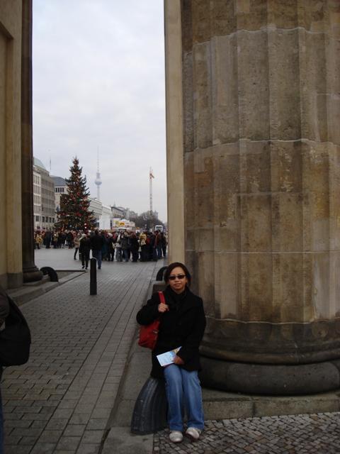 At the base of Branderburger Gate