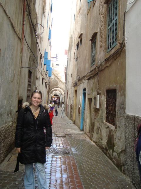 The street where we stayed in Essouria