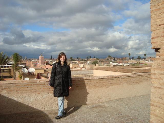 On top of the sultans palace overlooking the city