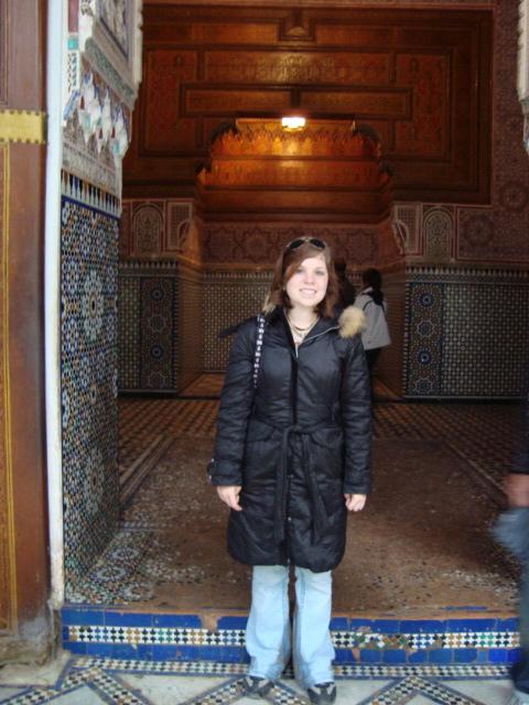 Me in front of the el badi palace 