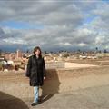 On top of the sultans palace overlooking the city