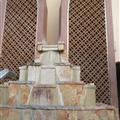 The large fountain near the entrance